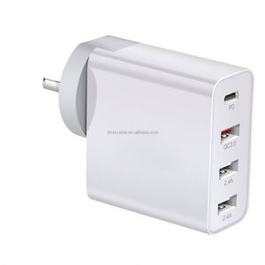 60W Multi-functional <b>Adapter</b> PD <b>Adapter</b> Multi Port Charger PD+3USB Charger UK EU US AU Plug <b>Adapter</b> - Product Image 2