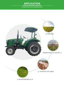 Machinerie agricole Tracteur à quatre roues motrices Chine Tracteurs de haute qualité à bas prix avec CE et ISO - Product Image 3