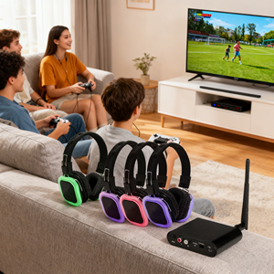 Высококачественные наушники для тихого диско с подсветкой, шумоподавлением ENC для музыкальных фестивалей, вечеринок и мероприятий - Product Image 6