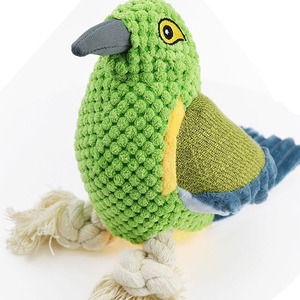 Creative Real Wholesale Pet Plush Sounding <strong>Parrot</strong> Bird <strong>Toys</strong> Dog Chewing Teething Bite Resistant <strong>Toys</strong> - Product Image 2