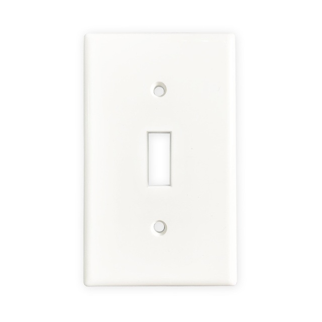 1 Gang Toggle Switch Cover IP23 Plastic Wall Plate White PC Wall Switch Cover Plate Light Switch for Residential Use