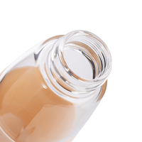 Bouteille d'eau en verre borosilicate transparent écologique de 500 ml, logo personnalisé, résistante à la chaleur, sans BPA, anti-fuite, passe au lave-vaisselle