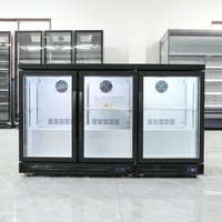 Réfrigérateur encastrable sous comptoir à 2 portes coulissantes avec refroidissement par air pour bar
