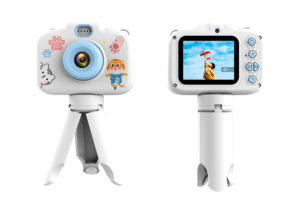 Cámara para Niños con Trípode, Cámara Digital de 30MP con Doble Lente para Niños, Grabadora de Fotos y Vídeos con Juegos, Cámara Infantil con Diseño de Dibujos Animados - Product Image 1