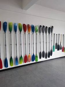 Bracas de 2 piezas, virola ligera, paleta de Kayak de fibra de carbono con hoja de ala, ajustador de 10cm - Product Image 2