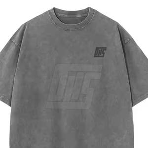 T-shirts pour hommes surdimensionnés délavés à l'acide, coupe ample, streetwear, tee-shirt pour un usage décontracté et une mode urbaine - Product Image 2