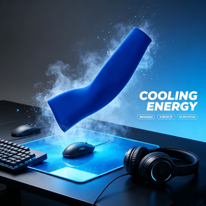 Manchon de compression pour bras de gamer, design personnalisé, pour PC, sport, esports, mouvements fluides - Product Image 6