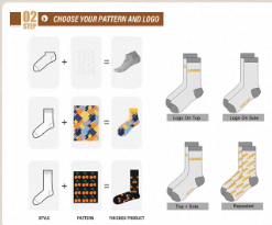 Chaussettes mi-mollet en coton peigné pour enfants et adolescents, style vintage, motif flamme, respirantes, thermiques, rayées, jacquard, tube droit - Product Image 6