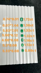 天然エメラルド ザンビア産 エメラルドカットとアッシャーカット ルースジェムストーン ジュエリー製作用 - Product Image 3