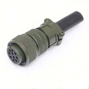 Prise d'aviation standard américaine 5015 droite MS3106A/MS3102A 24-11S/24-11P 9 broches en cuivre 10A IP67 étanche adaptateur automobile - Product Image 3