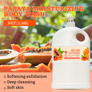 Atacado Personalizado Orgânico 2.08L <span class=keywords><strong>Papaya</strong></span> Hidratante Gel De Banho Natural Planta Esfoliante Clareamento Mulheres Lavagem Do Corpo - Product Image 2