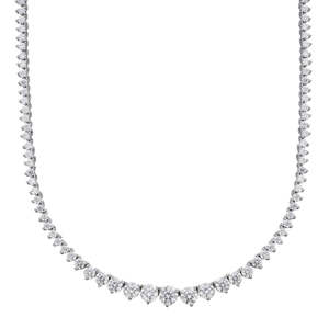 New OEM ODM <b>Tennis</b> <b>Chain</b> Necklace Unisex Trendy Wedding Gift Jewelry Wholesale Luxurious Hip Hop Style 17.9-23.9 CT Bezel Set - Product Image 1