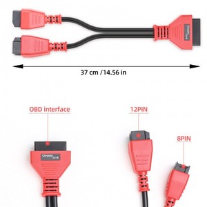 Câble d'extension adaptateur OBD2 1/2 universel pour <span class=keywords><strong>scanner</strong></span> de diagnostic de voiture électrique 5-12V, outil de diagnostic automobile avec écran LCD 7 pouces en direct - Product Image 6