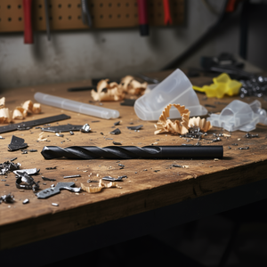 Broca helicoidal HSS de 3.5 mm, 70 mm de longitud, serie corta negra para metal, madera y plástico - Product Image 3