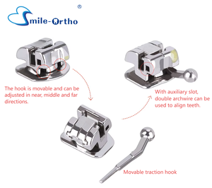 7S Bestseller Kiefer ortho pä dische selbst ligier ende Zahnspangen 022 Roth 345 mit Haken für Zahnärzte - Product Image 3