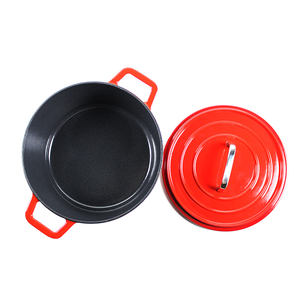 Inne — Casserole <span class=keywords><strong>en</strong></span> <span class=keywords><strong>fonte</strong></span> émail, avec poignée de couvercle <span class=keywords><strong>en</strong></span> acier inoxydable, four, néerlandais, personnalisé - Product Image 4