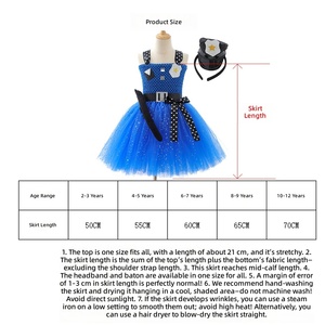 <span class=keywords><strong>Disfraz</strong></span> de Judy de Zootopia para Niñas, Falda Tutú de Conejita Policía, Vestido con Falda Abultada + Sombrero, Disfraces de Halloween - Product Image 6