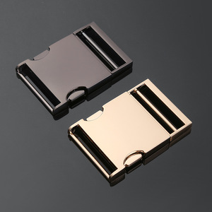 Hebilla de Liberación Lateral de Aleación de Zinc en Dorado Claro, Gris Metálico, Plateado y Negro, Accesorios Duraderos para Bolsos - Product Image 3