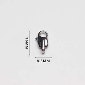 Boucle de homard en acier au titane poli minimaliste boucle de réglage en acier inoxydable pour le sac bricolage résultats de bijoux faits à la main - Product Image 5
