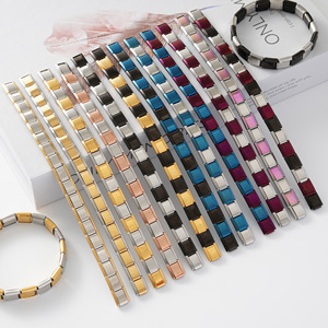 Modular Stainless Steel Adjustable Bracelet Gold Silver Unisex Gift Jewelry - Product Image 3