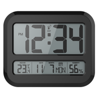 Moderne große digitale LED-Wanduhr Funk gesteuerter atomischer Innentemperatur-Wecker für Home-Office-Schreibtisch dekorations geschenk