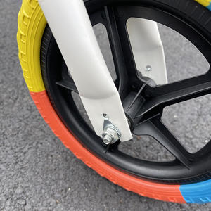 Ruedas de espuma de tres colores Hbc de 12 pulgadas, neumáticos de plástico sólido sin aire para bicicletas de equilibrio para niños, accesorios. - Product Image 5