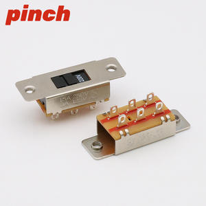 Interruptor de palanca de presión 15A 250V CA 3A 125V CA horizontal de 2 posiciones SS23F15 para productos electrónicos - Product Image 1