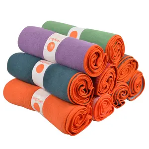 Mermer sıcak aktif kavrama Anti kayma Yoga havlusu mikrofiber kaymaz Yoga havlusu