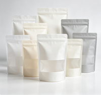 Sachet Doypack alimentaire refermable avec fermeture éclair, personnalisable avec logo, opaque, pour poudre de matcha et thé vert