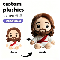 Boneka Plush Kartun Promosi Desain BARU Yesus Peluches Personalizados Isi Kapas Super Lembut Mainan Anak Natal Kristen