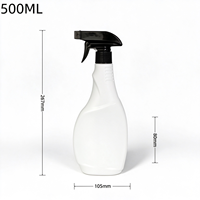 Bouteille en plastique personnalisée de 500 ml avec pulvérisateur à gâchette pour le nettoyage domestique, l'entretien automobile, le nettoyant mousse pour pneus, le nettoyant pour salle de bain, la cuisine et le nettoyant pour vitres