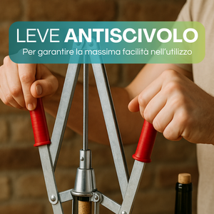 Macchina tappatrice a due leve per tappi da 24 mm, strumento manuale per sigillare bottiglie di vino e birra - Product Image 3