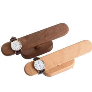 Wooden Jewelry Rack Walnut And Beechwood Desktop Watch Bracelet <b>Storage</b> Organizer For <b>Dressing</b> <b>Table</b> - Product Image 2
