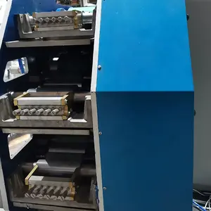 3 farben druck für runde oval kunststoff deckel QJG-8 deckel Drucker Maschine