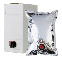 Sac à eau pliable BIB, sac en aluminium et plastique pliable avec valve papillon pour l'emballage de liquides