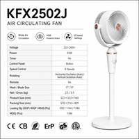 Ventilateur Vortex Électrique Sans Fil Industriel ZHIYIN, Construction Métallique, Télécommande, Contrôle Numérique, Minuteur pour Camping en Plein Air et Hôtels