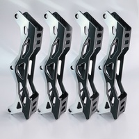 Châssis de patins à roulettes de vitesse en ligne en alliage d'aluminium usiné CNC, réglable et personnalisé, avec support de roues, couleur noir Chine