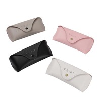 Étuis à lunettes et boîtes à lunettes de soleil en cuir PU coloré, souples, élégants, de la marque MT, portables, fins, avec logo personnalisé