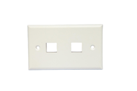 Plaque murale Keystone standard US 1/2/3/4/6 ports, plaque frontale simple en ABS pour prise de câble réseau Ethernet RJ45, montage mural