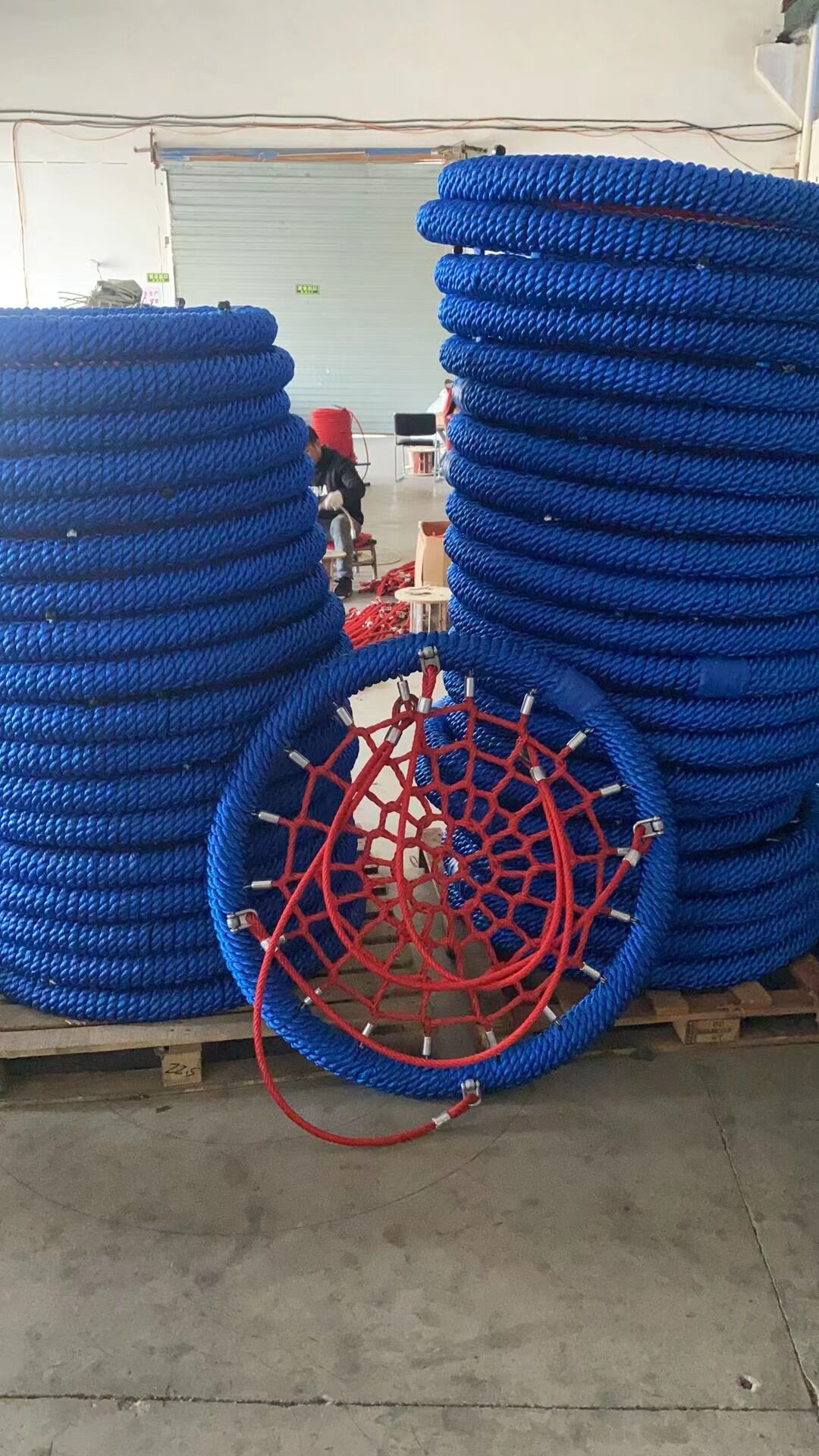 Child Bird Nest Basket Playground Net Swing 100cm Outdoor Customized
