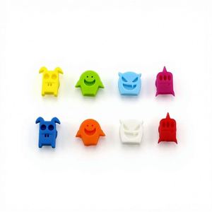 8 marqueurs de verres à vin en silicone à ventouse, identificateurs de boissons mignons en forme de monstre pour les fêtes d'Halloween - Product Image 4