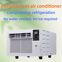 Ventilateur portable 110V / 220V pour chambre et dortoir, avec télécommande, petit ventilateur de bureau, climatiseur à panneau