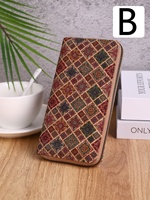 WS93 tas dompet koin wanita desain terbaru saku Vegan kulit gabus cetak mode baru 2025 untuk perempuan