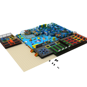 Parque infantil para niños, juegos <span class=keywords><strong>de</strong></span> trampolín <span class=keywords><strong>de</strong></span> madera, Tobogán, gimnasio interior, parque infantil - Product Image 4