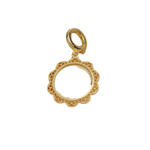 Bracelet en argent S925 avec pendentif rétro en dentelle Mabel, boucle universelle de 12,8 à 13 mm, bricolage, emballé dans un sac - Product Image 5