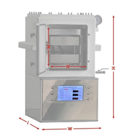 Presse hydraulique chauffée de laboratoire en acier inoxydable 304, presse à granulés manuelle à vide à chaud avec une haute précision de contrôle