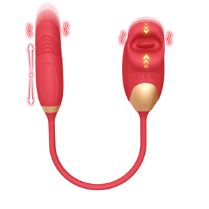 防水磁気式大人用女性向けミニバイブレーターGスポットクリトリス刺激器舐める機能付き無潤滑アナルセックストイ女性用 - Product Image 1