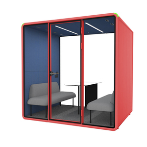 Diseño de interiores de oficina, cabina modular, módulo de oficina para 4 personas para proyectos comerciales - Product Image 6