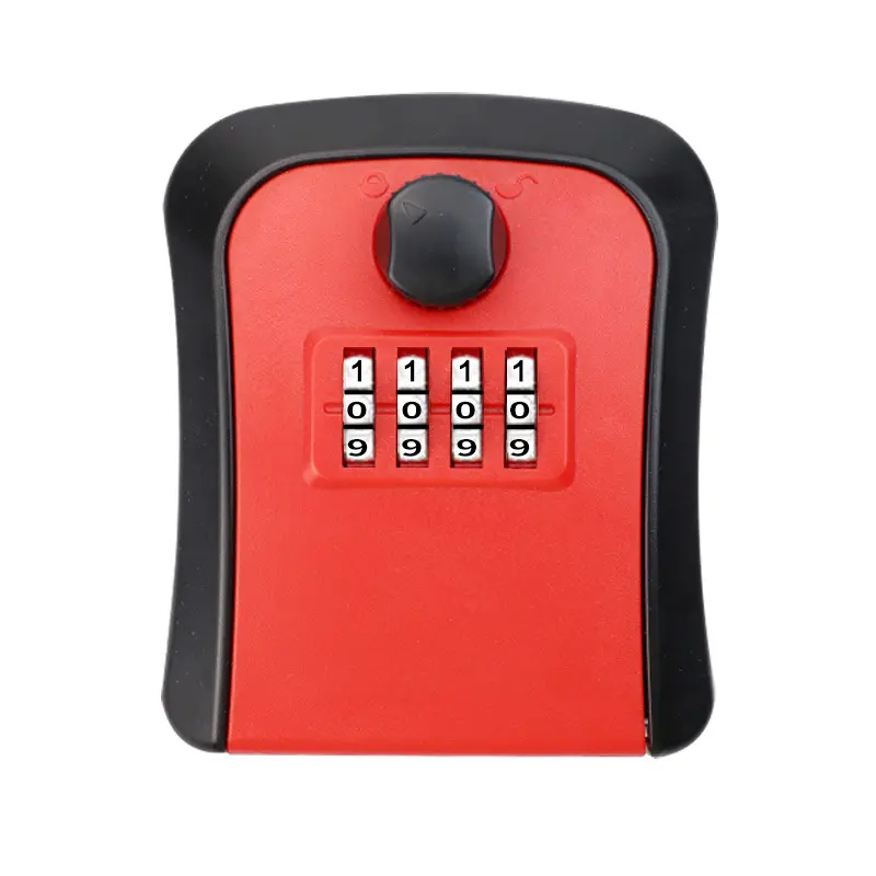 Fácil instalação e operação durável Lockable chave caixa 4 dígitos combinação anti-roubo armazenamento chave caixa bloqueio