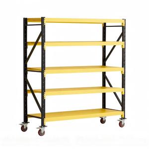 המדפים השחורים והצהובים המשמשים במחסן ומפעל רב ברמה גבוהה, עמיד, - Product Image 2